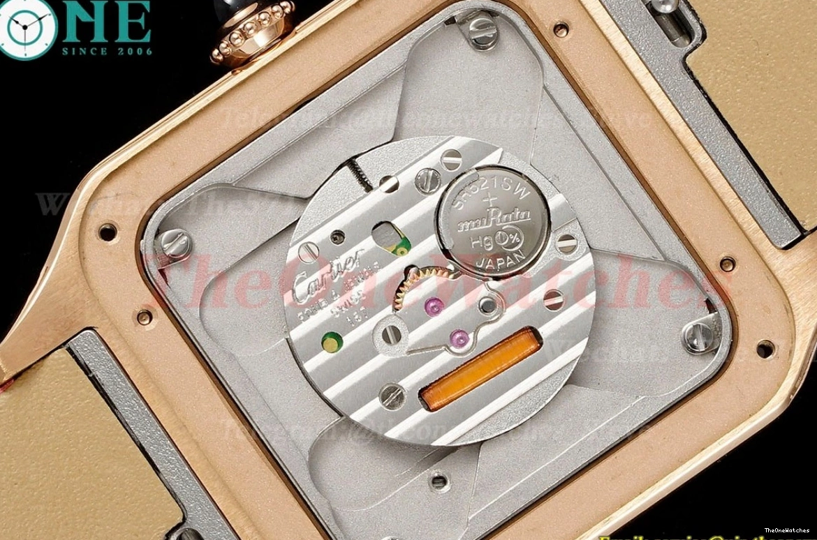 Dial SA Dia Dumont Quartz Red Silver AF RG Santos 0510